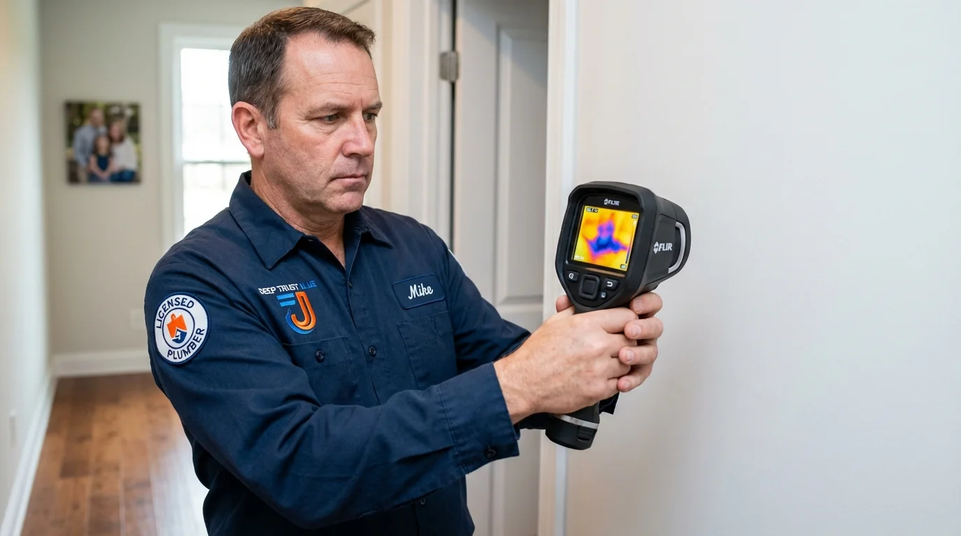 Thermal imaging leak detection by Johns Plumbing LLC in Tybee Island