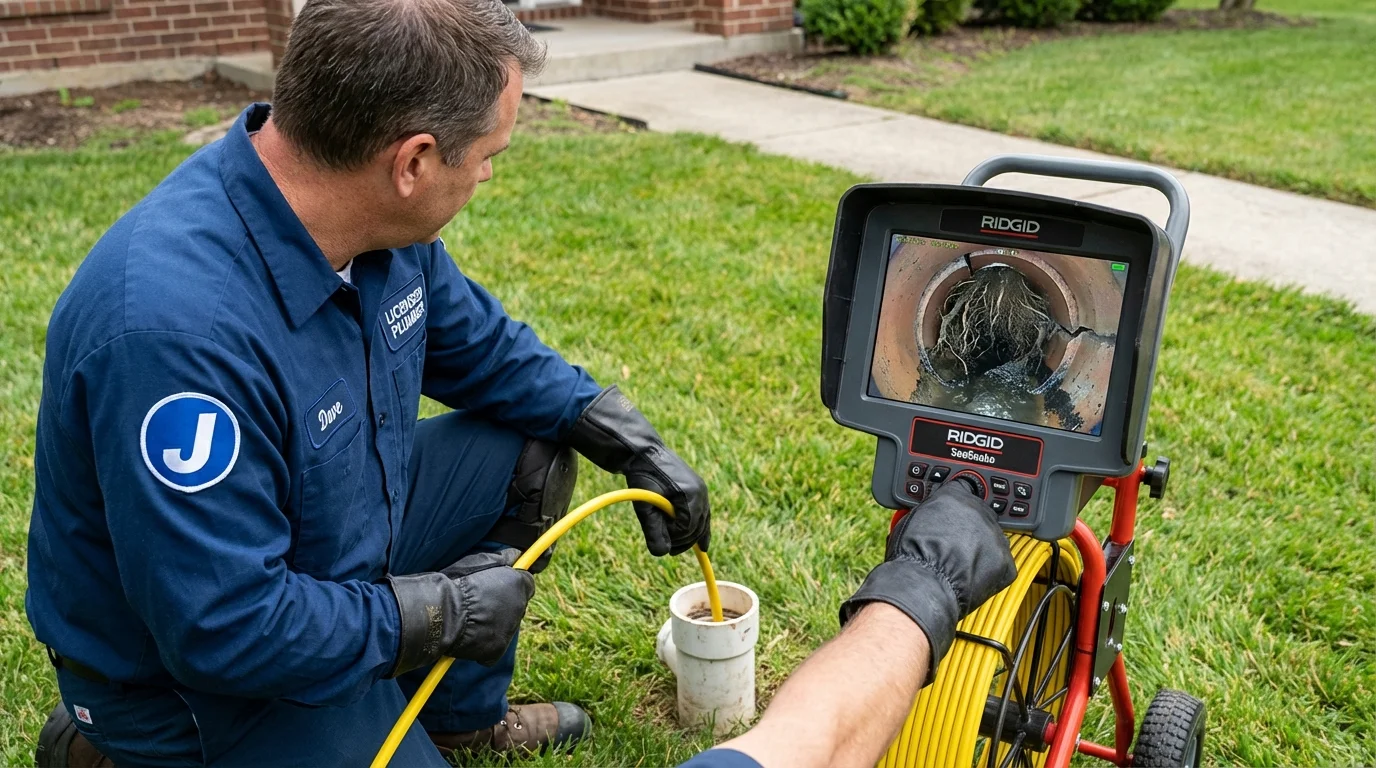 Sewer camera inspection being performed by Johns Plumbing LLC in Tybee Island